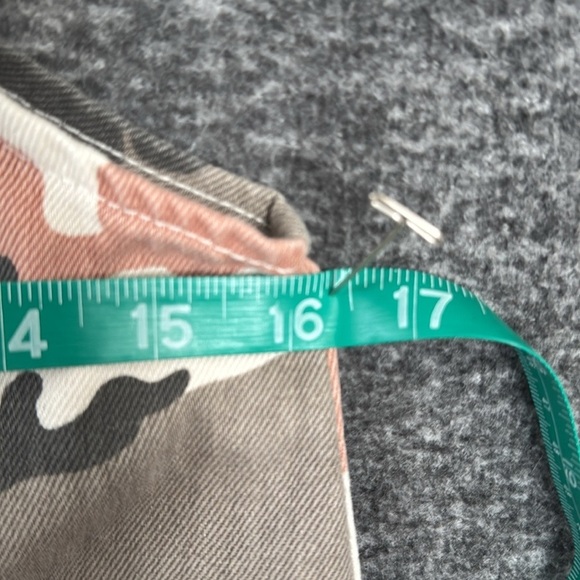 Zara kids, pink and tan gray camo camouflage overalls dress 13-14 - Picture 13 of 13